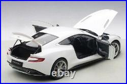 Aston Martin Vanquish in Glossy White in 118 Scale by AUTOart