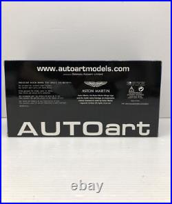 Aston Martin Vantage AUTO art Scale size 1/18 Silver used/opened From JAPAN