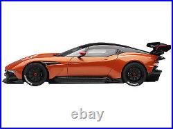 Aston Martin Vulcan Madagascar Orange with Carbon Top 1/18 Model Car by Autoart