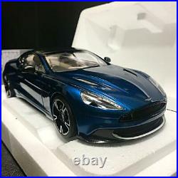 Auto Art Model Mini Car 1/18 Scale Aston Martin Vanquish 2017 Metallic Blue