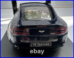 Autoart 1/18 Scale Diecast Aston Martin V8 Vantage Midnight Blue READ