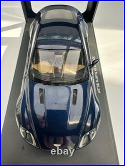 Autoart 1/18 Scale Diecast Aston Martin V8 Vantage Midnight Blue READ