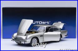 Autoart ASTON MARTIN DB5 1964 Birch Silver 1/18 Scale New