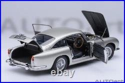 Autoart ASTON MARTIN DB5 1964 Birch Silver 1/18 Scale New