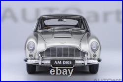 Autoart ASTON MARTIN DB5 1964 Birch Silver 1/18 Scale New