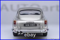 Autoart ASTON MARTIN DB5 1964 Birch Silver 1/18 Scale New