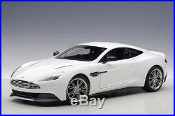 Autoart Aston Martin Vanquish Glossy White Composite Model 1/18 Scale. In Stock