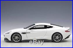 Autoart Aston Martin Vanquish Glossy White Composite Model 1/18 Scale. In Stock
