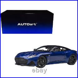 Autoart Model Car 1/18 Scale Aston Martin DBS Superleggera Zaffre Blue Metallic