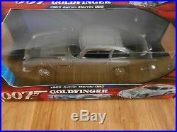 Boxed diecast 118 scale 007 GOLDFINGER 1965 Aston Martin DB5 model by JOYRIDE