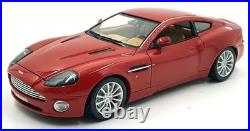 Burago 1/18 Scale Diecast DC18722C Aston Martin Vanquish Red With Case Burago 1/18 Scale Diecast DC18722C Aston Martin Vanquish Red With Case