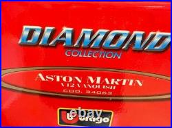 Burago Aston Martin V12 Vanquish 2003 Made In Italy, Black, Diecast 118