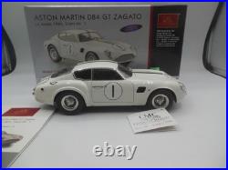 CMC M-139 Aston Martin DB4 Zagato Le Mans 1961 Rn 1 in White 118 Scale Ltd ed CMC M-139 Aston Martin DB4 Zagato Le Mans 1961 Rn 1 in White 118 Scale Ltd ed