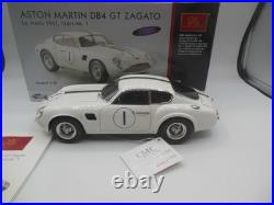 CMC M-139 Aston Martin DB4 Zagato Le Mans 1961 Rn 1 in White 118 Scale Ltd ed