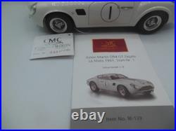 CMC M-139 Aston Martin DB4 Zagato Le Mans 1961 Rn 1 in White 118 Scale Ltd ed