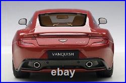 Captivating & Sleek Aston Martin Vanquish 2015 Volcano Red 10 Long By Autoart