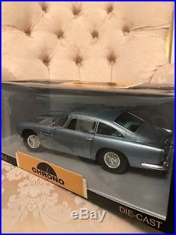 Chrono 1/18 Scale Metal Model Car H1003 1963 Aston Martin DB5 Met Ice Blue