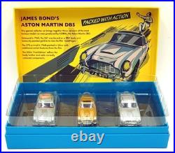 Corgi 1/43 Scale RT70007 James Bond 3 Car Set Aston Martin DB5 -Silver/Gold