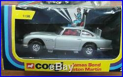 Corgi 271 James Bond Aston Martin 136 scale Boxed. Ex shop stock