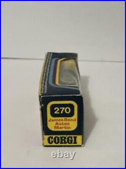 Corgi No. 270 James Bond Aston Martin Db5 Silver 1/43 Scale Made In Gt Britain