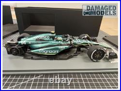 DAMAGED MODEL FD #299 -SPARK 1/18 ASTON MARTIN AMR23 2nd Canadian GP 2023