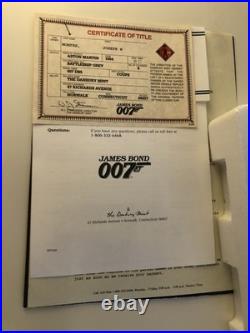 Danbury Mint 1964 Aston Martin DB5 James Bond 007 Silver 1/24 Diecast Box COA