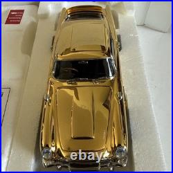 Danbury Mint 22kt Gold James Bond 007 Aston Martin 124 Scale IN BOX