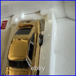 Danbury Mint 22kt Gold James Bond 007 Aston Martin 124 Scale IN BOX