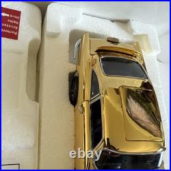 Danbury Mint 22kt Gold James Bond 007 Aston Martin 124 Scale IN BOX