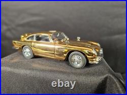 Danbury Mint 22kt Gold James Bond 007 Aston Martin 124 Scale Inv. #7093