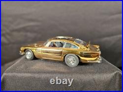 Danbury Mint 22kt Gold James Bond 007 Aston Martin 124 Scale Inv. #7093