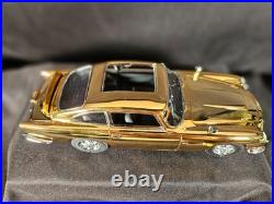 Danbury Mint 22kt Gold James Bond 007 Aston Martin 124 Scale Inv. #7093