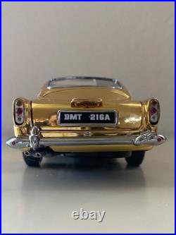 Danbury Mint James Bond 007 22kt Gold Plated Aston Martin Db5 1/24 Diecast Scale