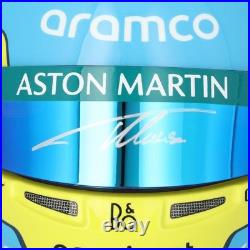 Fernando Alonso Aston Martin Autographed 2025 Bell 12 Scale Helmet