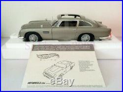 Fine Version Hot Wheels Aston Martin DB5 Car Model Scale 118 With Certificate