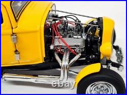 Frankli Mint 1/24 Scale American Graffiti Deuce Coupe Yellow Diecast Model Car
