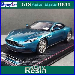 Frontiart SophiArt 118 Scale Aston Martin DB11 Blue Resin Diecast Car Model Toy