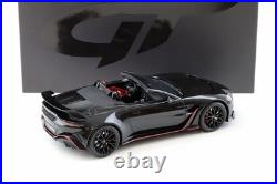 GT Spirit 2023 Aston Martin V12 Vantage Roadster Onyx Black Red Trim 118 GT923
