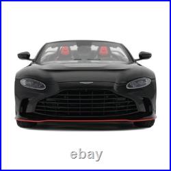 GT Spirit 2023 Aston Martin V12 Vantage Roadster Onyx Black Red Trim 118 GT923
