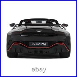 GT Spirit 2023 Aston Martin V12 Vantage Roadster Onyx Black Red Trim 118 GT923