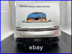 Gt Spirit Gt945 2023 Aston Martin Db12 Volante Silver L/e 118 Scale