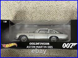 Hot Wheels Aston Martin DB5 007 Goldfinger Edition James Bond 1/18 scale