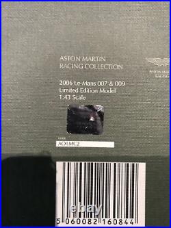 IXO 1.43 Scale ASTON MARTIN Le-Mans Year 2006 007 & 009 Model Two Car Set