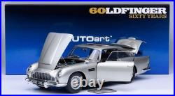 James Bond 007 AUTOART 1964 Aston Martin DB5 (Birch Silver) 118 Scale Brand New