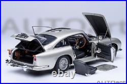 James Bond 007 AUTOART 1964 Aston Martin DB5 (Birch Silver) 118 Scale Brand New
