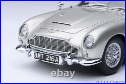 James Bond 007 AUTOART 1964 Aston Martin DB5 (Birch Silver) 118 Scale Brand New