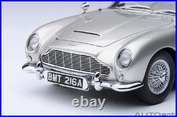 James Bond 007 AUTOART 1964 Aston Martin DB5 (Birch Silver) 118 Scale Brand New