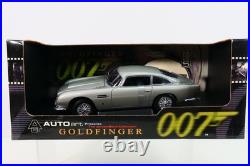James Bond Aston Martin DB5 Model Car GOLDFINGER Edition By AUTOart 1/18 Scale