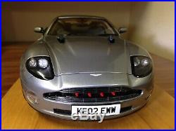 James Bond Aston Martin Vanquish 1/12 scale By KYOSHO excellent condition, withCase
