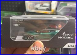 King Model Aston Martin Vanquish Zagato Green 1/64 Diecast